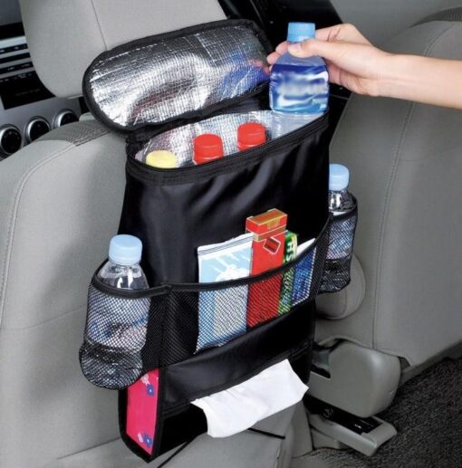 Car Seat Back Organiser Drink Holder Cooler - Image 6