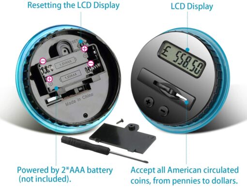 Money Automated Piggy Bank Electronic Coin Counting - Image 3