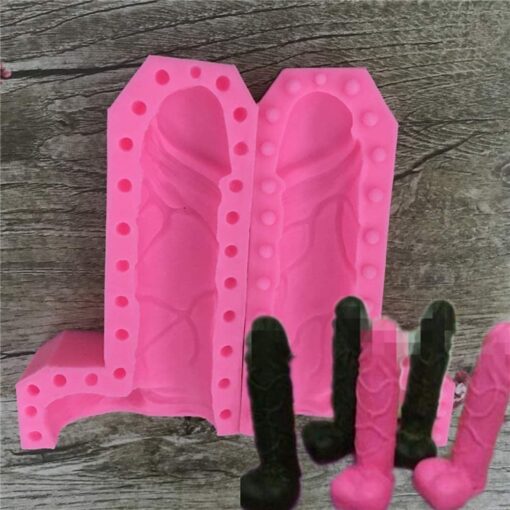 3D Sexy Silicone Willy Molds, Bachelorette Chocolate Molds, Soap Molds, Silicone Baking Mould - Image 2