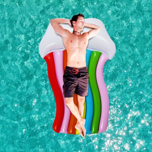 Giant Inflatable Rainbow Pool Float - Image 9