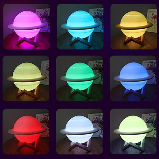 Colour Changing Saturn Lamp - Image 12