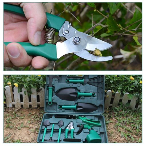 10pcs Garden Tool Kit Stainless Steel with Organizer Case - Image 5