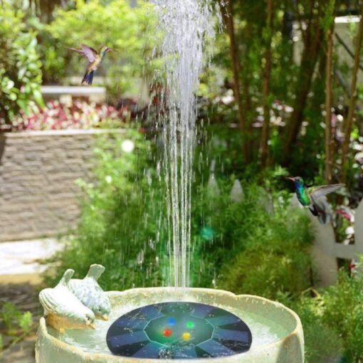 5V/1.4W  LED Floating Solar Panel Powered Garden Water Fountain - Image 9