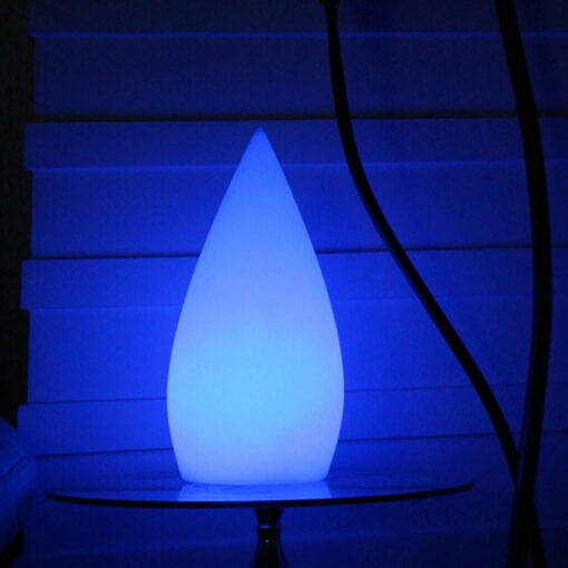 White Teardrop USB Rechargeable Table Lamps - Image 8