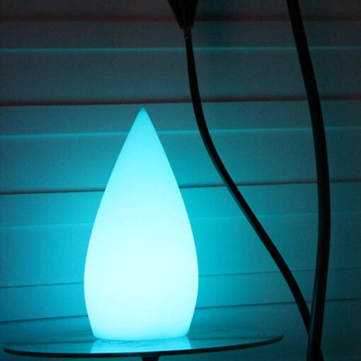 White Teardrop USB Rechargeable Table Lamps - Image 7