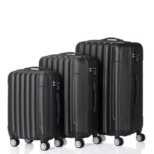 3-in-1 Multifunctional Large Capacity Traveling Storage Suitcase Black - Image 4