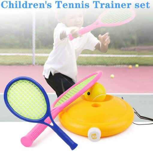 Single Tennis Trainer Children's Beginners with Rope - Image 5