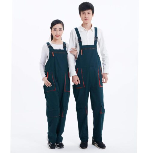 Unisex Multipockets Protective Coverall Work Bib-Pants - Image 6