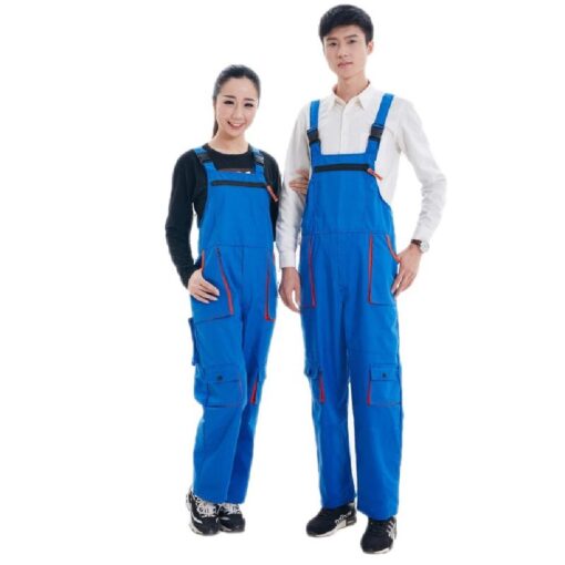 Unisex Multipockets Protective Coverall Work Bib-Pants - Image 3