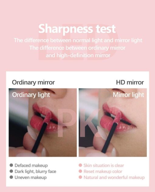 22 LED makeup mirror with optional X10 magnification mirror - Image 9