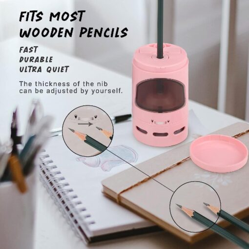 Electric Pencil Sharpener with Mini Vacuum - Image 2