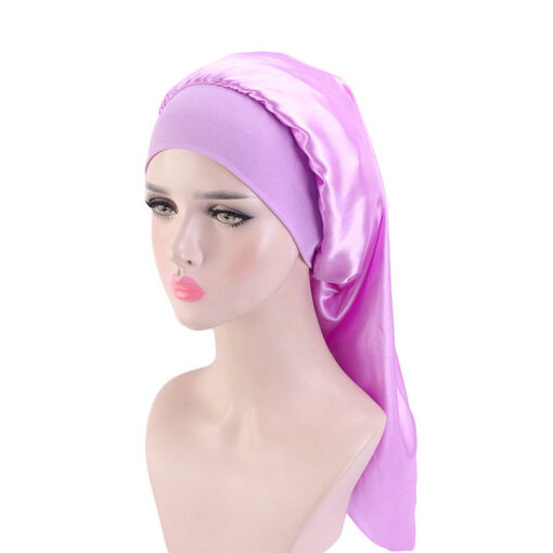 Long Satin Bonnet Sleep Cap - Image 6