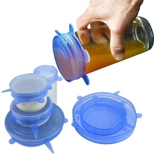 6pcs Silicone Reusable Stretch Lids - Image 7