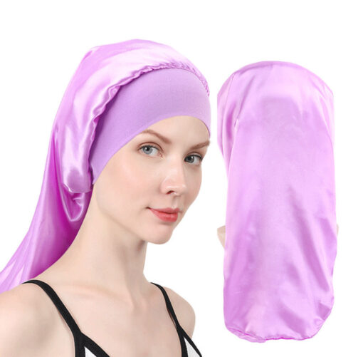 Long Satin Bonnet Sleep Cap