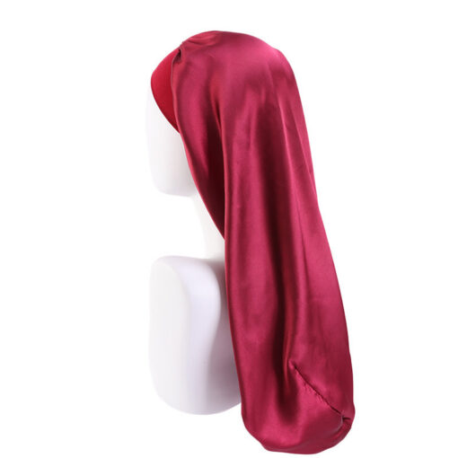 Long Satin Bonnet Sleep Cap - Image 14