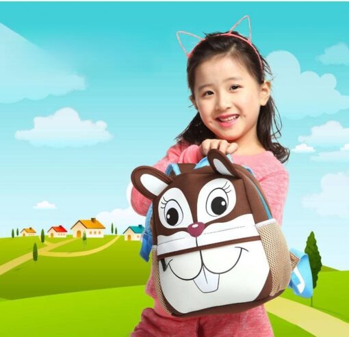 3D Cute Animal Cartoon Children School Bag - Image 2