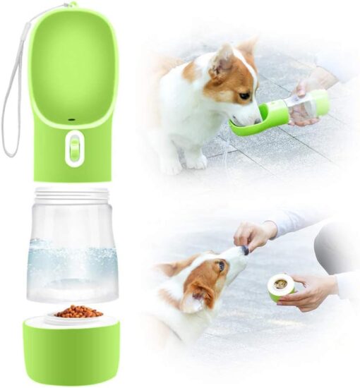 Portable Pet Treats and Water Bottle