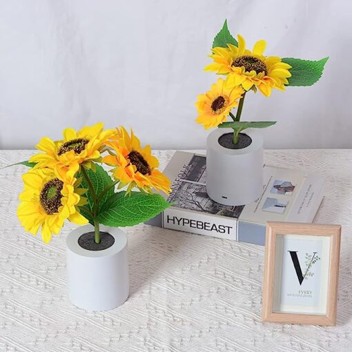 USB Rechargeable Sunflower LED Night Lamp - Image 2