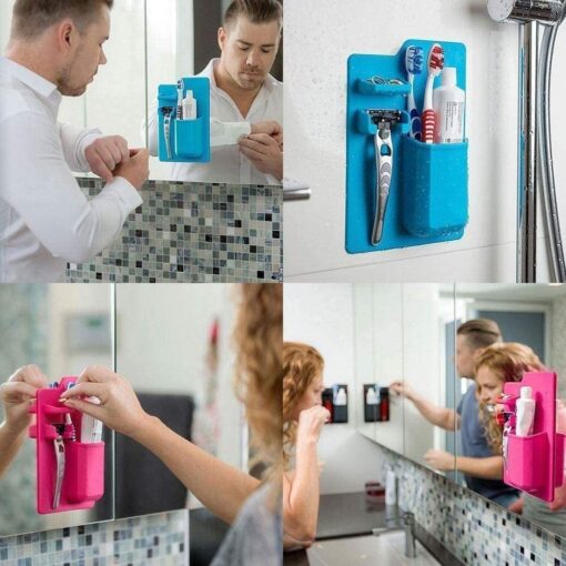 Wall Mounted Silicone Toothbrush Holder - Image 4