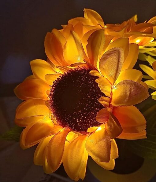 USB Rechargeable Sunflower LED Night Lamp - Image 4