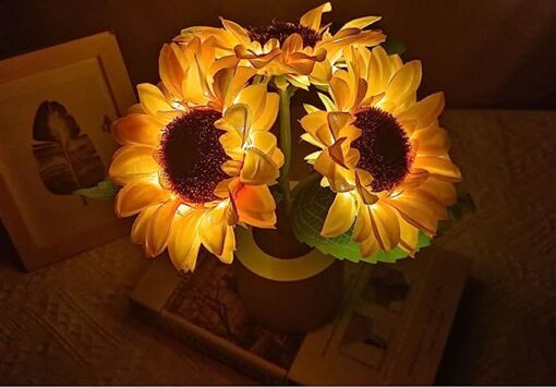 USB Rechargeable Sunflower LED Night Lamp - Image 5