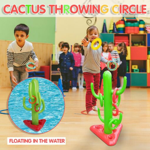 Inflatable Cactus Ring Toss Game Set - Image 2