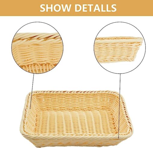 Stackable Wicker Storage Baskets - Image 4