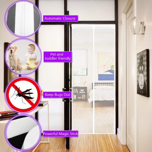 Magnetic Fly Insect Screen Door - Image 3