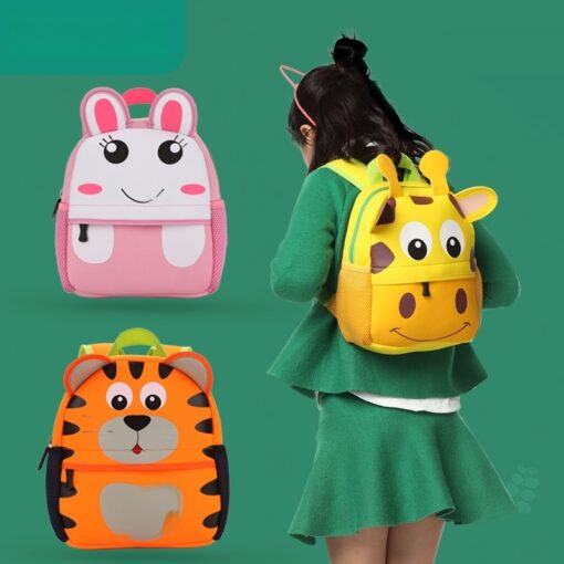 3D Cute Animal Cartoon Children School Bag - Image 3