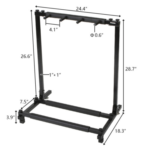 Folding Multiple Guitar Holder Rack Stand - Image 5