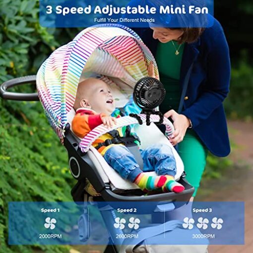 Portable Personal Fan Pram Accessories - Image 5