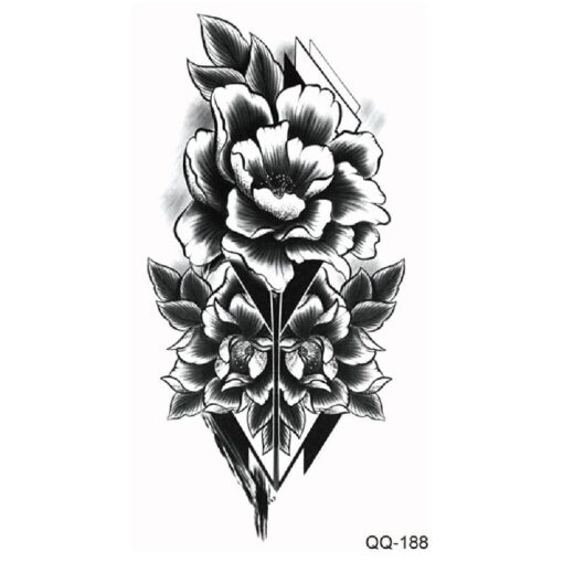 Temporary Flowery Tattoos Stickers - Image 2