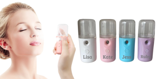 Personalized Facial Mister Mini Steamer USB Rechargeable Mist Sprayer