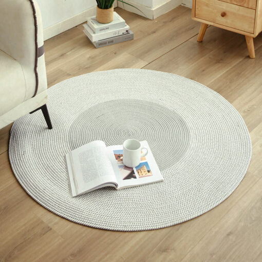 Round Woven Design Carpet - Image 5