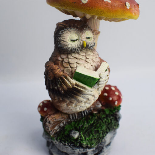 Outdoor Mushroom Owl Shaped Solar Light - Image 7