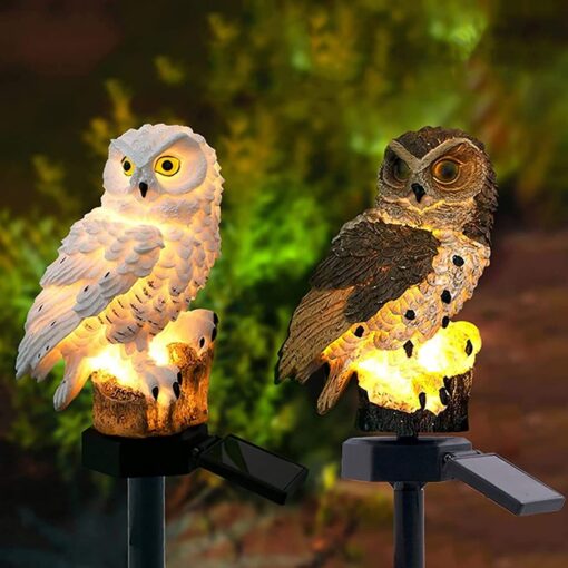 led owl lawn light