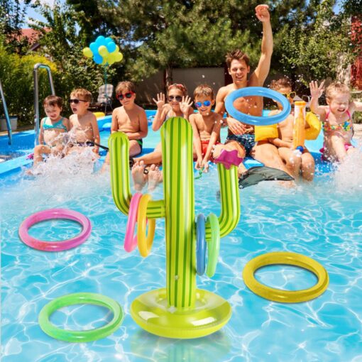 Inflatable Cactus Ring Toss Game Set