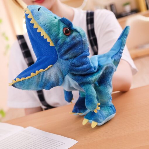 Dinosaur plush hand puppet toy - Image 4