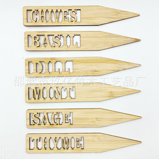 Wooden Lettering Garden Plants Labels - Image 3