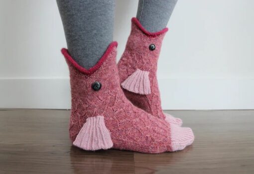 Creative Funky Knitting Pattern Socks - Image 3