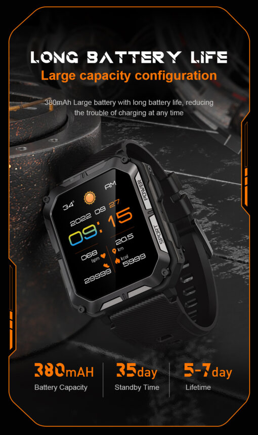 C20pro IP68 Waterproof Smart Watch - Image 19