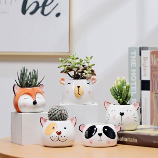 Cute Animal Ceramic Planter Pots