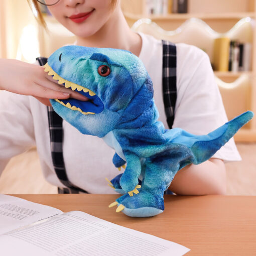 Dinosaur plush hand puppet toy - Image 6