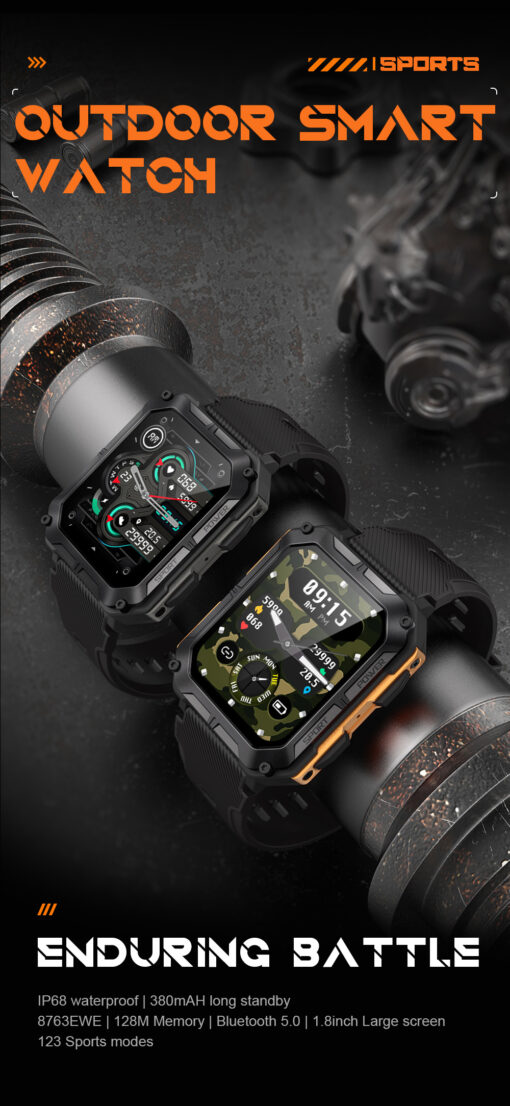 C20pro IP68 Waterproof Smart Watch - Image 26