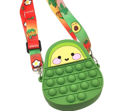 Avocado Push Pop Fidget Bubble Shoulder Bag