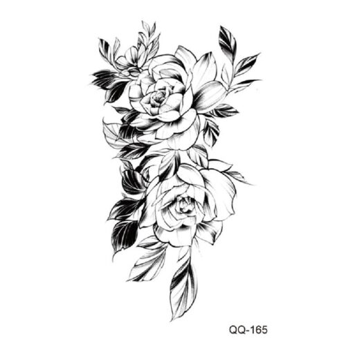 Temporary Flowery Tattoos Stickers - Image 10