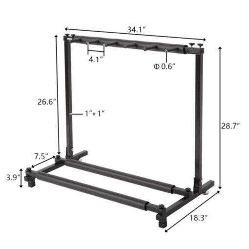 Folding Multiple Guitar Holder Rack Stand - Image 7