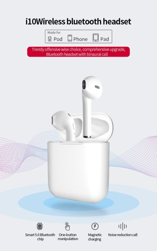 i10 Wireless Earbuds & Charge Case - Image 15