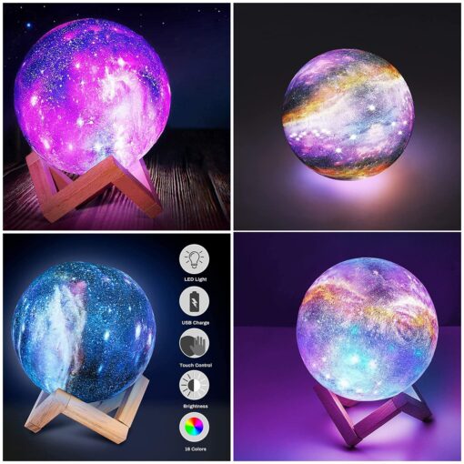 16 Color Change Touch and Remote Control Galaxy Light - Image 8