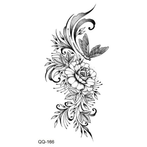 Temporary Flowery Tattoos Stickers - Image 4